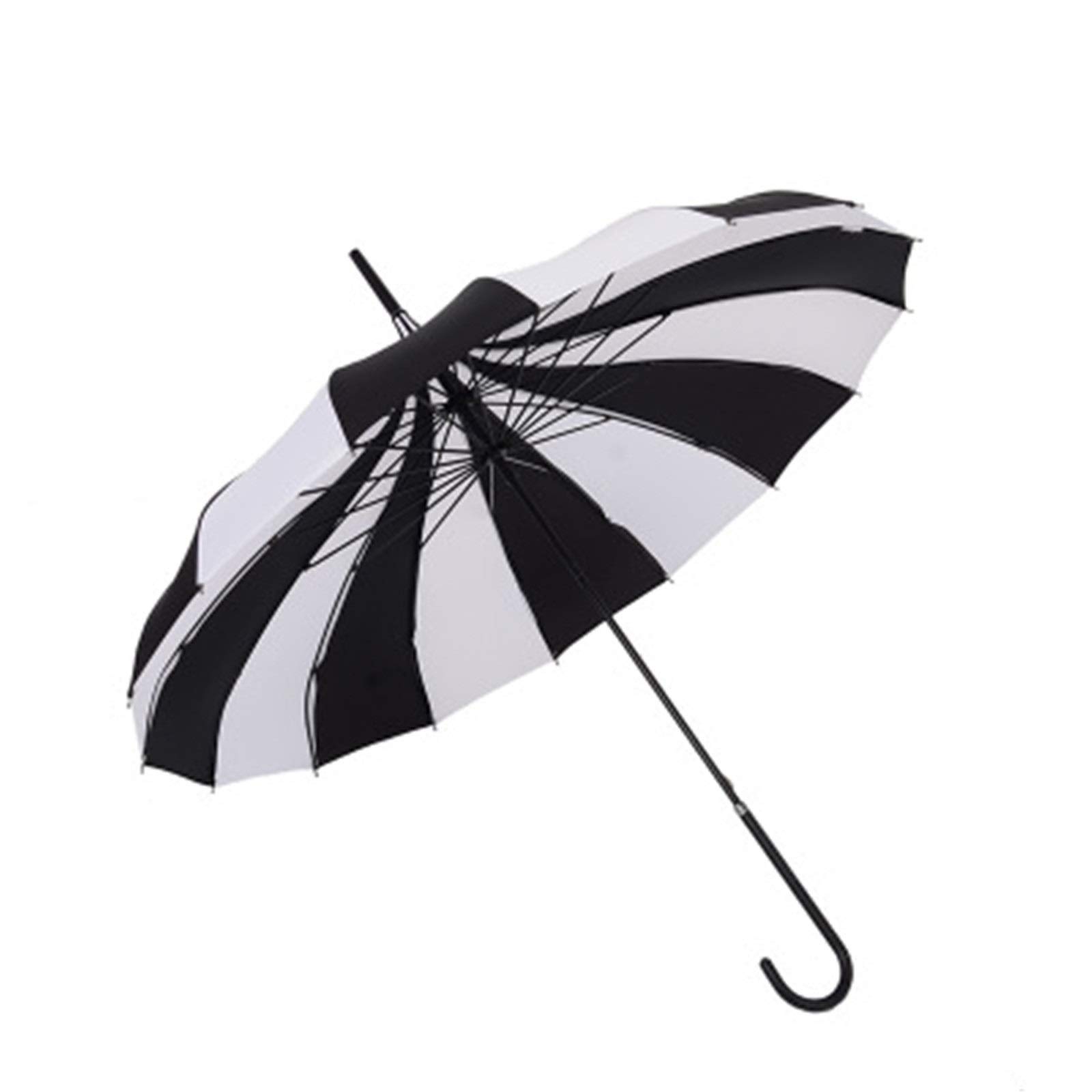 Amazon.co.jp: 晴雨兼用 黒と白のストライプはストレートロング Amazon.co.jp: 晴雨兼用 黒と白のストライプはストレートロング